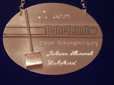 Silberzeichen des festgebenden BrudersJohann-Heinrich Buhrfeind